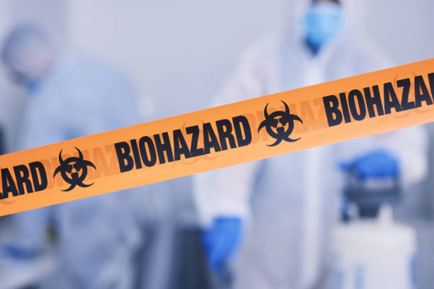Professional Biohazard Cleanup technician working in Monmouth Junction, NJ